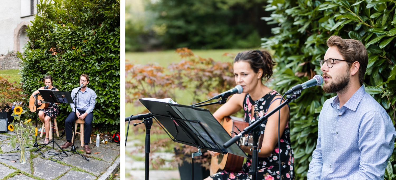 Musiker PipelineGäng bei der Hochzeit am Gebhardsberg