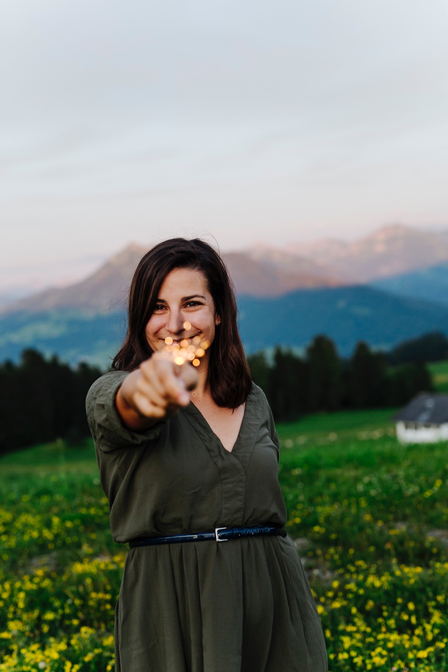 Coole Accessoirs: Sternspritzer bei Fotoshooting