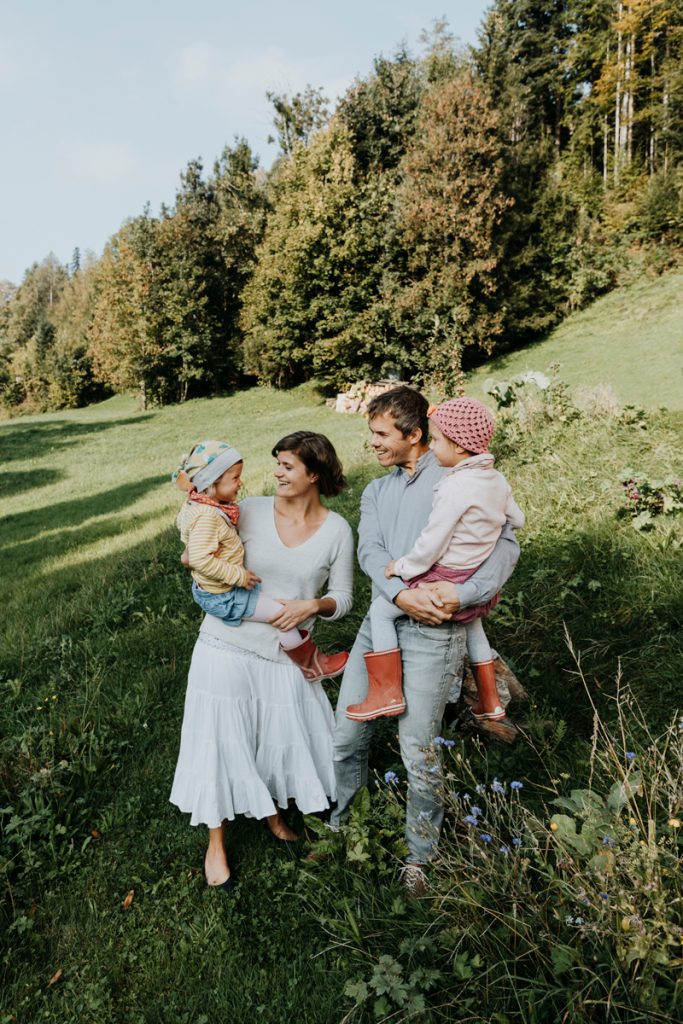 Natürliche Familienfotografie Vorarlberg