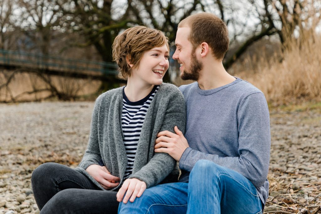Paarfotos am Ufer des Bodensees in Bregenz Vorarlberg